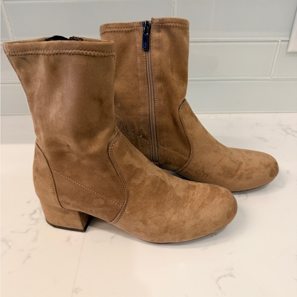 Tan Suede Ankle Boots